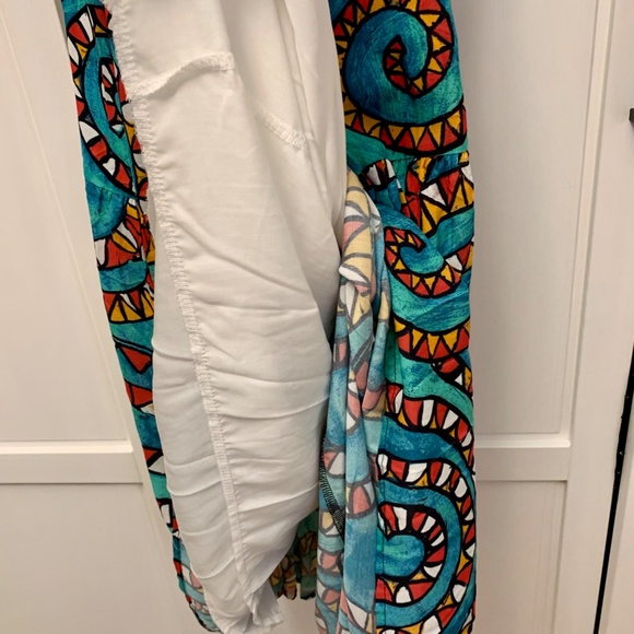 MAGARI Made In Italy Swirl Print Slip Maxi Dress Size M - Picture 6 of 13